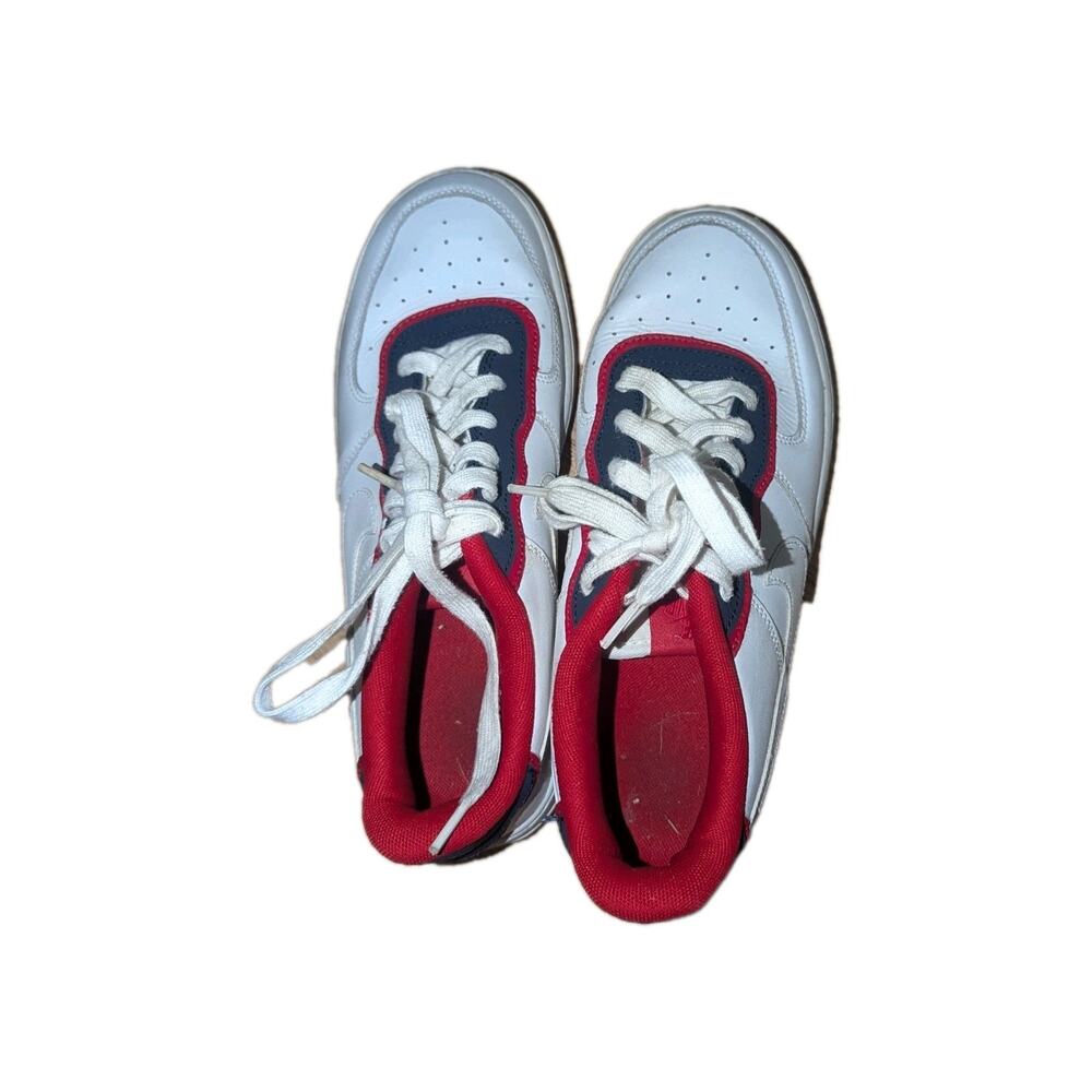 Nike Air Force 1 07 AF1 Vintage Nike Air -White Team Red Polar FV8105-161 Sz 7 - Picture 3 of 5